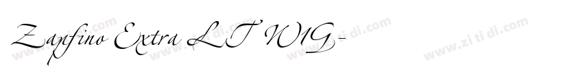 Zapfino Extra LT W1G字体转换 Zapfino Extra LT W1G字体转换
